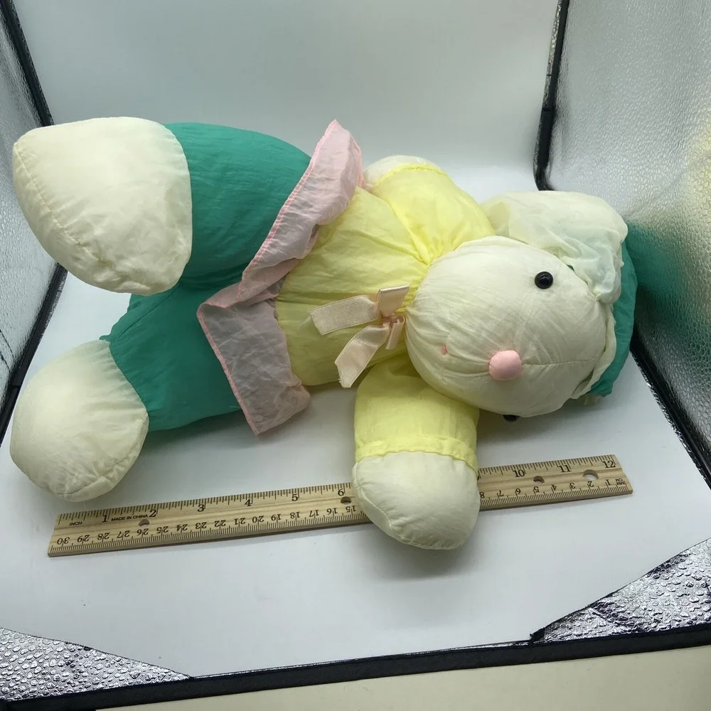 Vintage Gibson Greetings Plush Puffalump Style Bunny Rabbit Nylon